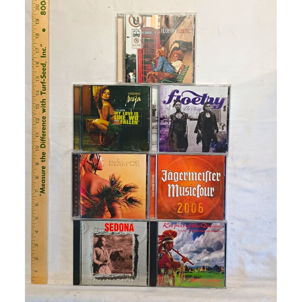 7 CD Music Lot Floetry India Arie Mya R&B Soul Native American Rock